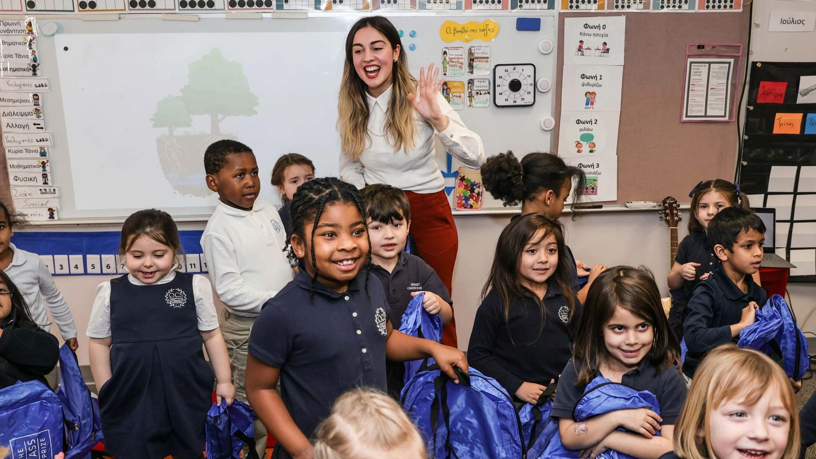 Faculty helping student